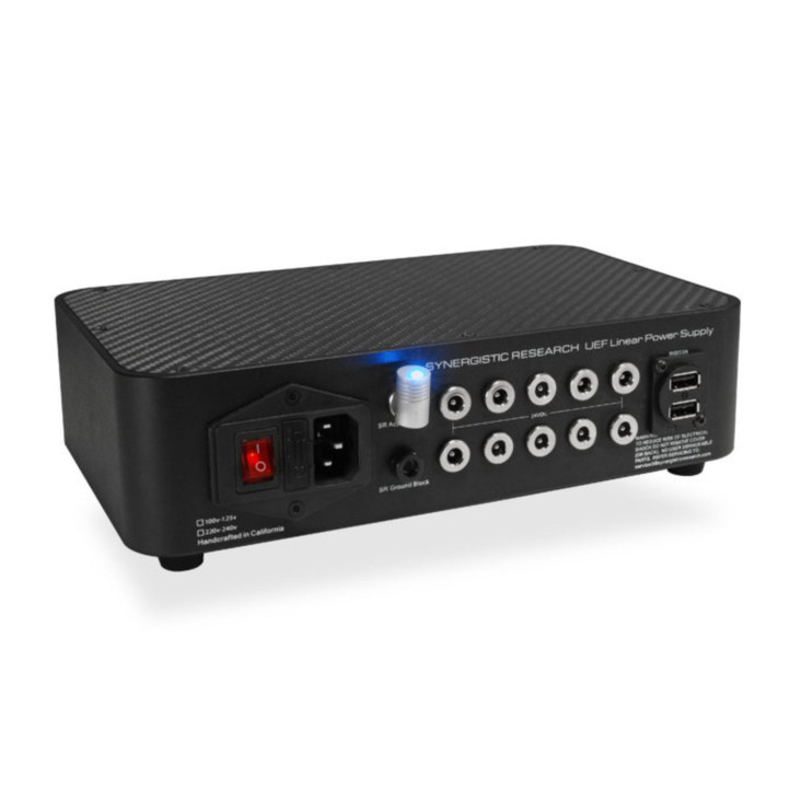 Synergistic Research Tranquility Linear Power Supply rear panel, inputs and outputs