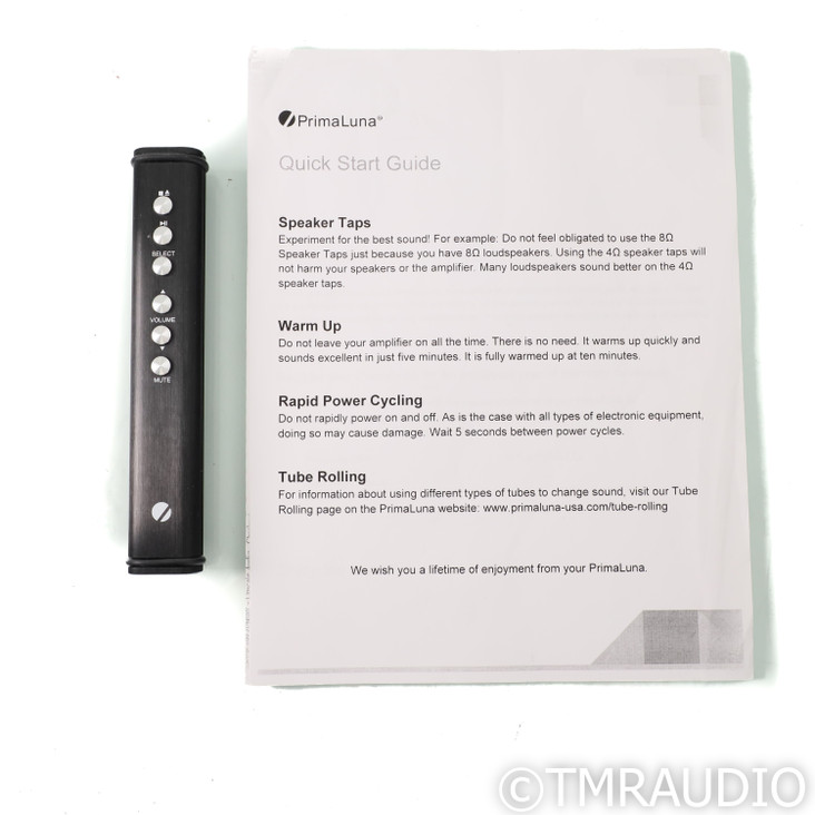 PrimaLuna ProLogue Premium Stereo Tube Preamplifier; Orea Indigo Footers