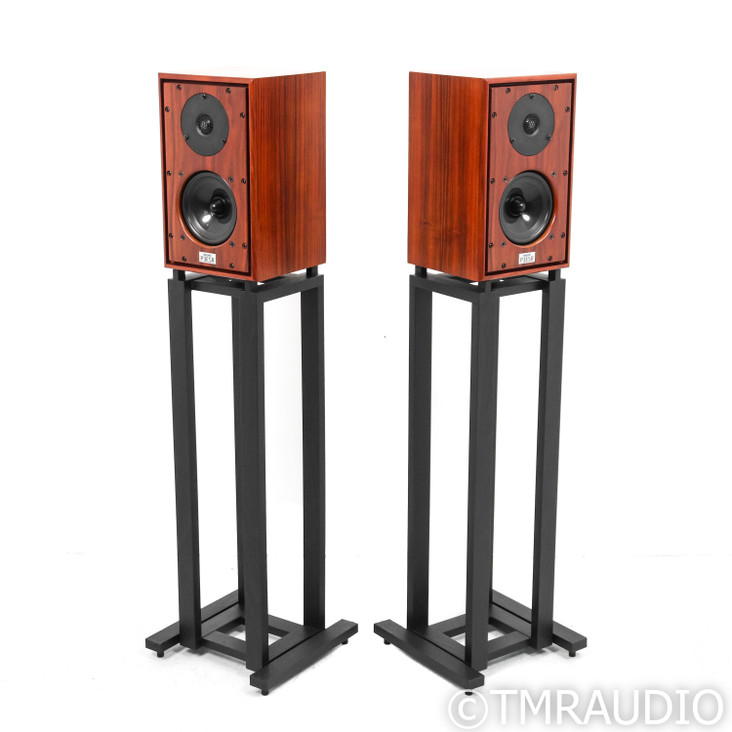 Harbeth P3ESR SE Bookshelf Speakers; Rosewood Pair w/ Ton Trager Stands