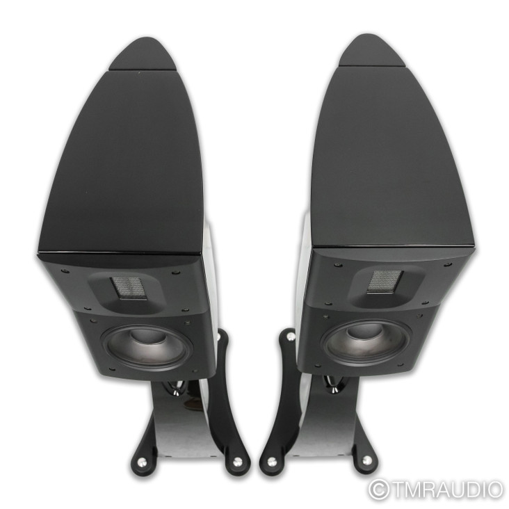 Raidho Acoustics D1.1 Bookshelf Speakers; Gloss Black Pair w/ Stands