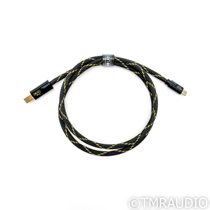 DH Labs Mirage USB Cable; 1m Single Digital Interconnect USB C - USB B