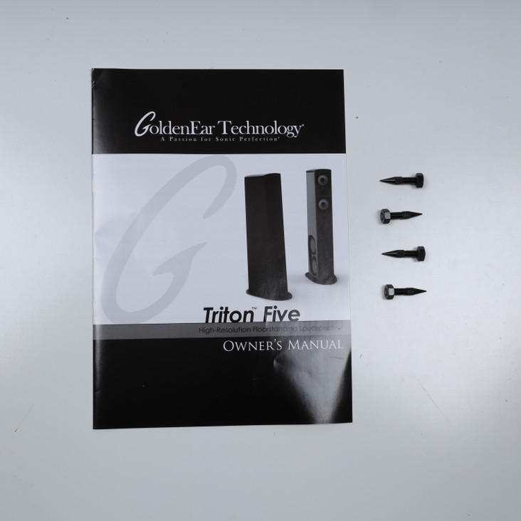 GoldenEar Triton Five Floorstanding Speakers; Black Pair