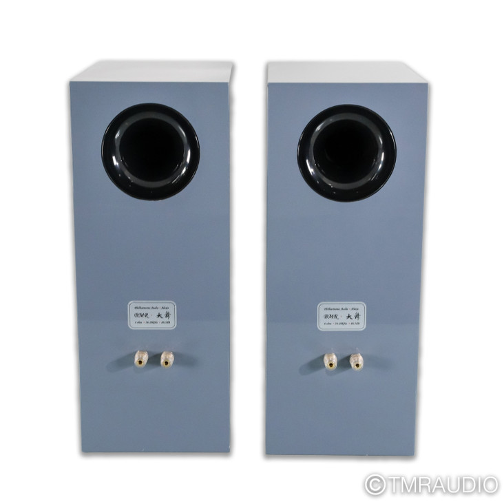 Philharmonic Audio BMR Monitor v2 Bookshelf Speakers; Square Cement Pair