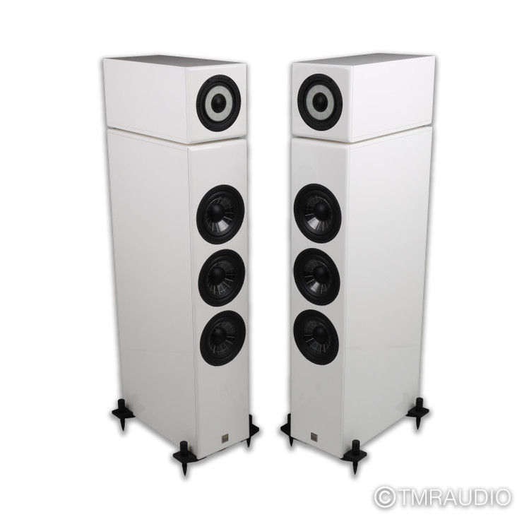 Vienna Acoustics Liszt Floorstanding Speakers; Piano White Pair