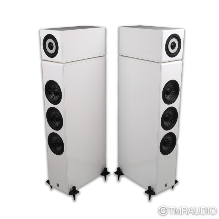 Vienna Acoustics Liszt Floorstanding Speakers; Piano White Pair