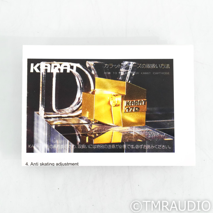 Dynavector Karat 17D3 MC Phono Cartridge; Moving Coil