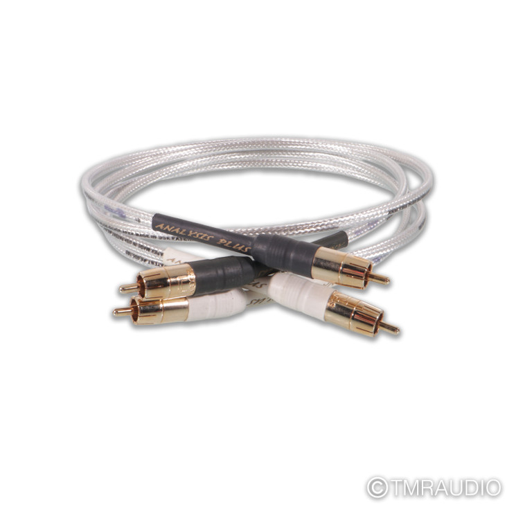 Analysis Plus Silver Apex RCA Cables; 1m Pair Interconnects