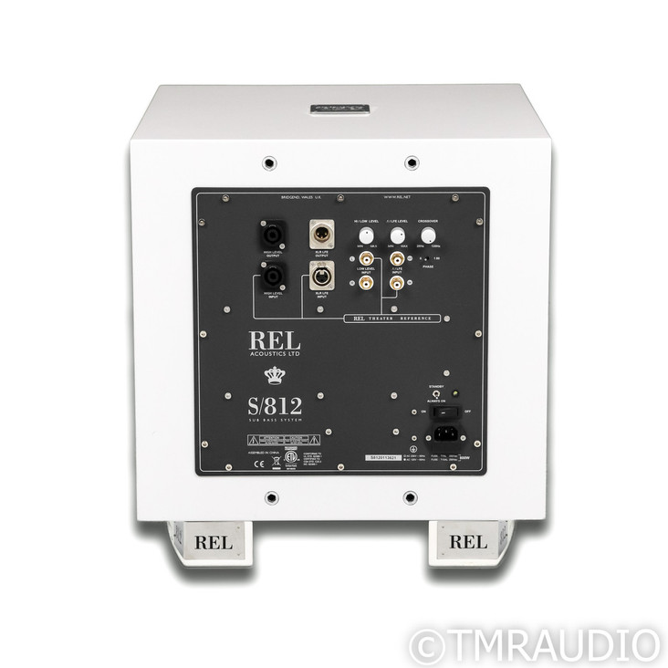 REL Acoustics S/812 12" Powered Subwoofer; Piano White (Mint / Unused)