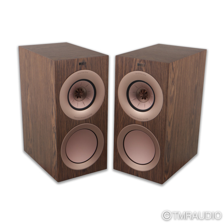 KEF R3 Meta Bookshelf Speakers; Walnut Pair
