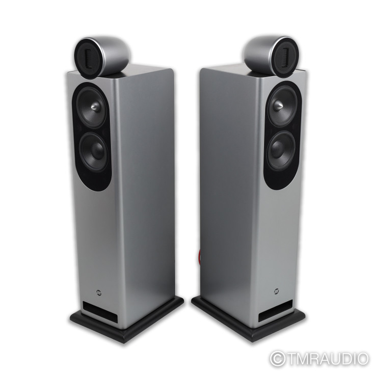 Jean-Marie Reynaud Orfeo Grande Floorstanding Speakers; Pearly Aluminum Grey Pair