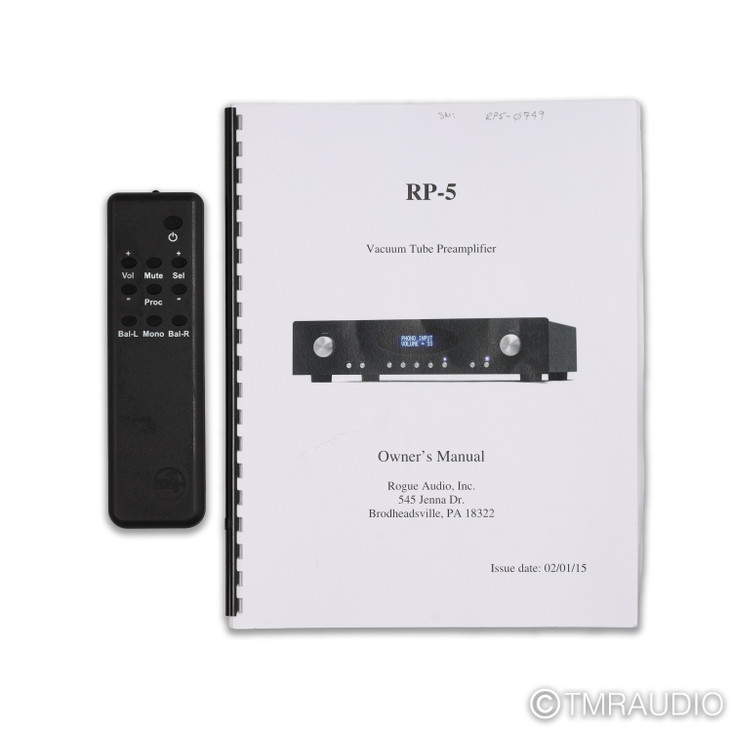 Rogue Audio RP-5 Stereo Tube Preamplifier; MM / MC Phono