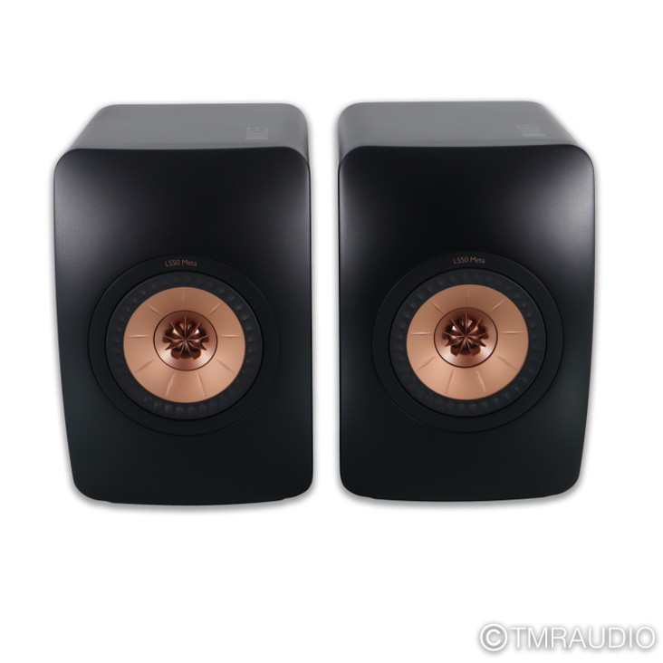 KEF LS50 Meta Bookshelf Speakers; Carbon Black Pair (1/10)