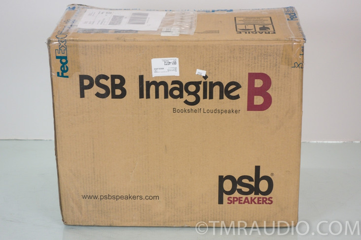 PSB Imagine B Bookshelf Speakers; Excellent Walnut Pair in Factory Box