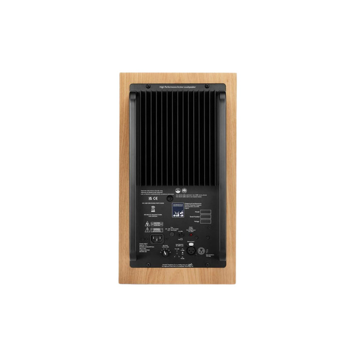 ATC SCM20ASL Active Monitor Speakers oak. back view