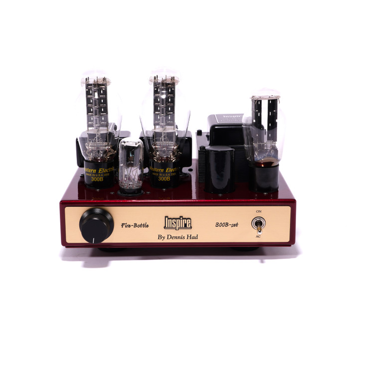 Dennis Had Inspire Fire-Bottle 300B Stereo Tube Power Amplifier; Cherry 