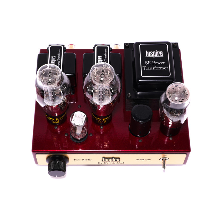 Dennis Had Inspire Fire-Bottle 300B Stereo Tube Power Amplifier; Cherry 