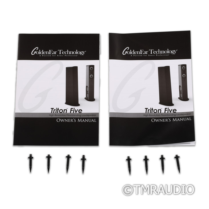 GoldenEar Triton Five Floorstanding Speakers; Black Pair (1/0) (1/0)