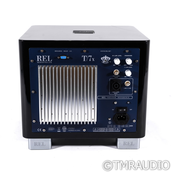 REL Acoustics T/7x 8" Powered Subwoofer; High Gloss Black