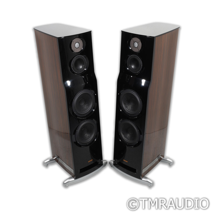 Usher ML-802 Floorstanding Speakers; High Gloss Macassar Ebony Pair