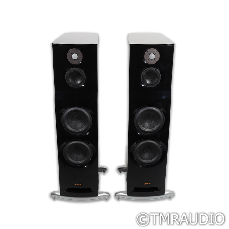 Usher ML-802 Floorstanding Speakers; High Gloss Macassar Ebony Pair