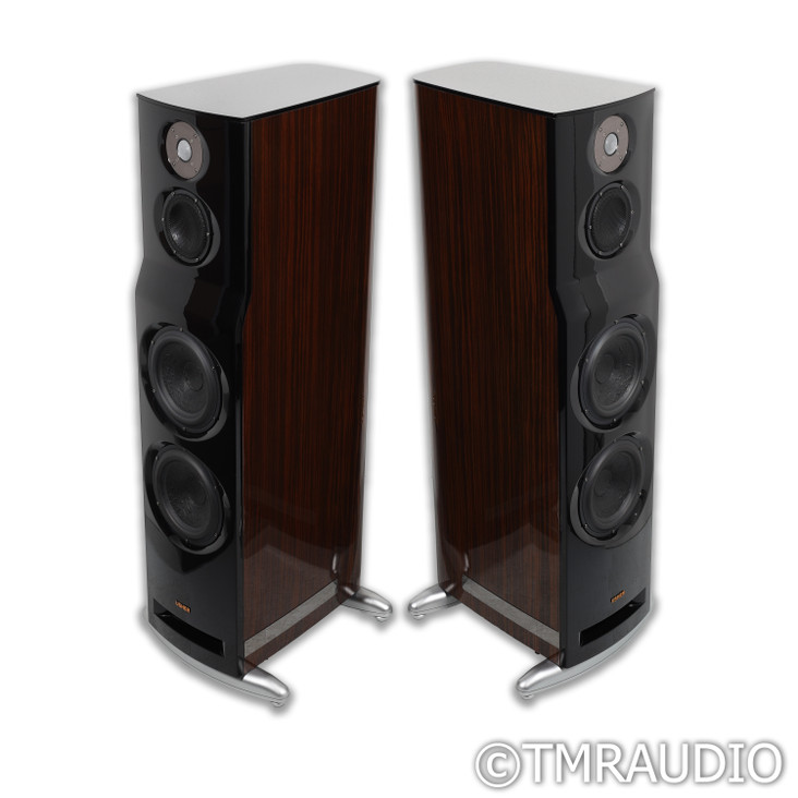 Usher ML-802 Floorstanding Speakers; High Gloss Macassar Ebony Pair