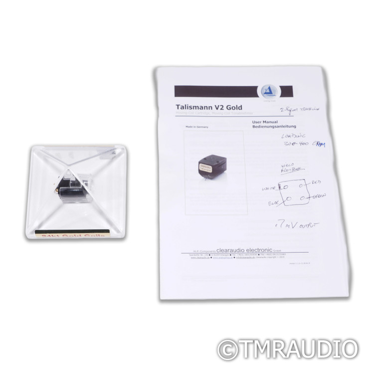 Clearaudio Talismann V2 Gold MC Phono Cartridge; Moving Coil