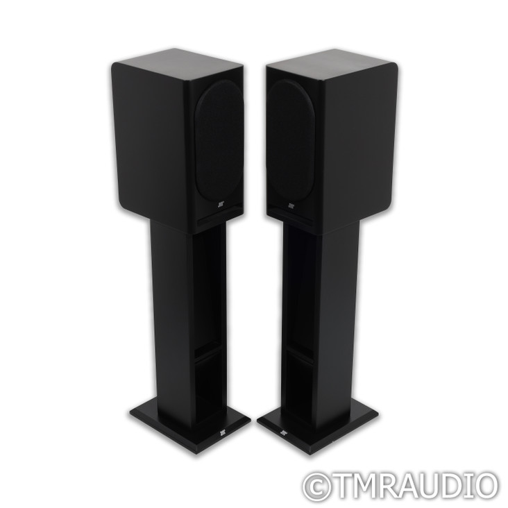 Jean-Marie Reynaud Bliss Jubilé Bookshelf Speakers; Black Pair with Stands
