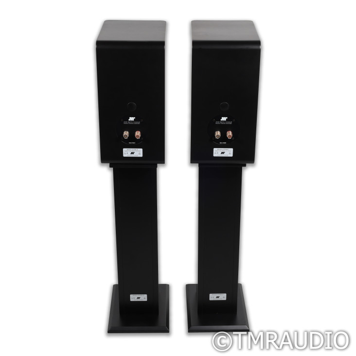 Jean-Marie Reynaud Bliss Jubilé Bookshelf Speakers; Black Pair with Stands
