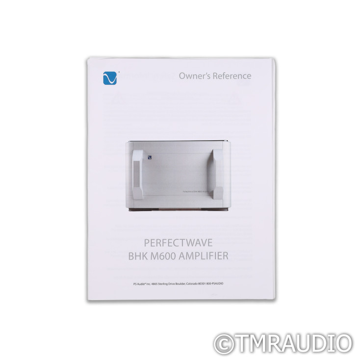 PS Audio BHK M600 Tube Hybrid Monoblock Power Amplifiers; Silver Pair