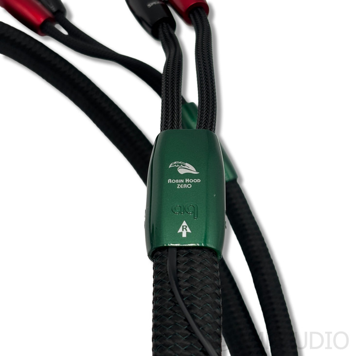 AudioQuest Robin Hood ZERO Speaker Cables; 6ft pair