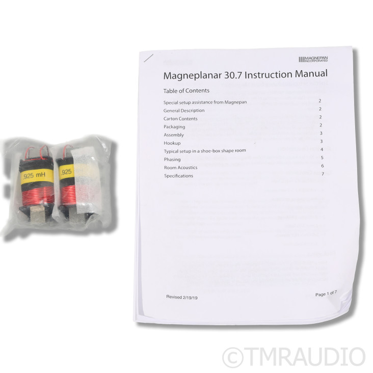 Magnepan 30.7 Planar Magnetic Floorstanding Speakers; Black Pair