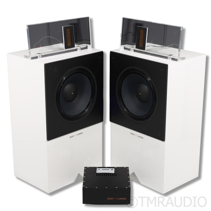 Wolf Von Langa 12639 Son Floorstanding Speakers; Gloss White Pair