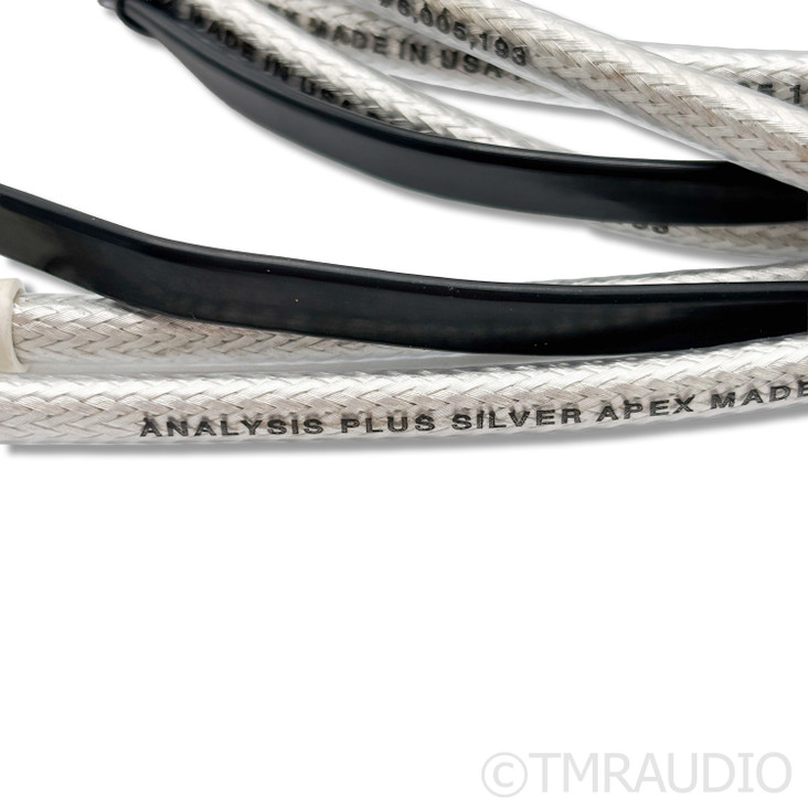 Analysis Plus Silver Apex Phono Cable; 1.5m Tonearm Interconnect; RCA to RCA