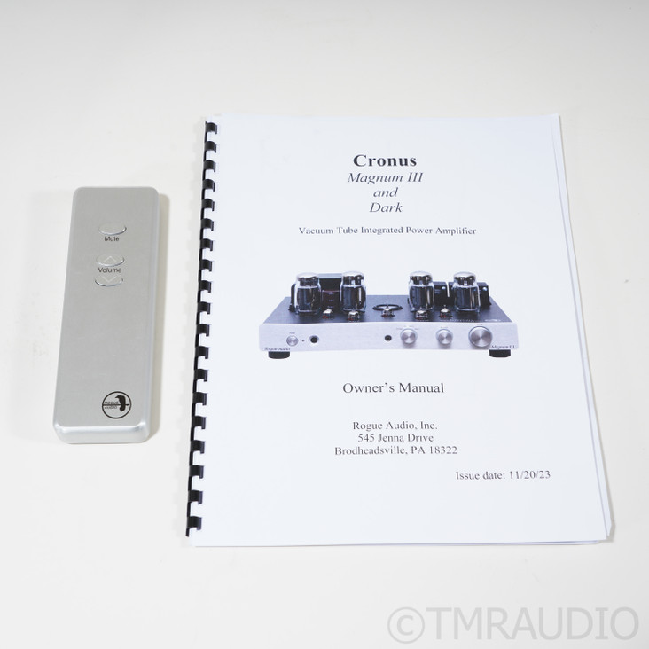 Rogue Audio Cronus Magnum III Tube Integrated Amplifier; MM / MC Phono