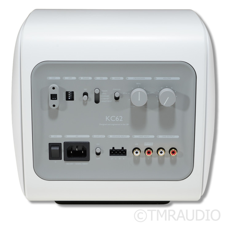 KEF KC62 Dual 6.5" Powered Subwoofer; Mineral White