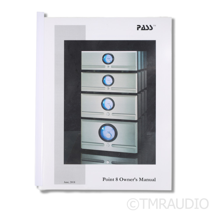 Pass Labs XA30.8 Stereo Power Amplifier (Low Hours)