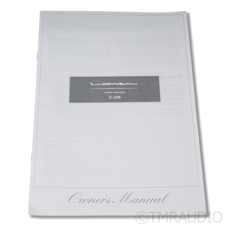 Luxman E-250 MM / MC Phono Preamplifier (1/5)