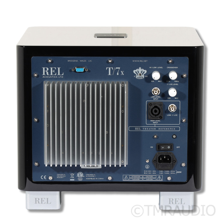 REL Acoustics T/7x 8" Powered Subwoofer; Piano Black (1/1)