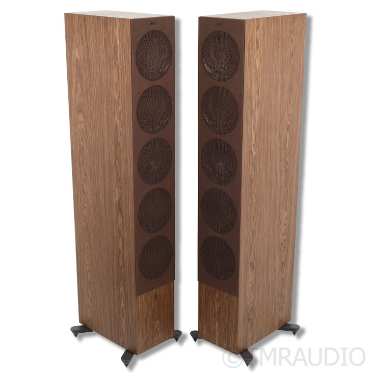 KEF R11 Meta Floorstanding Speakers; Walnut Pair