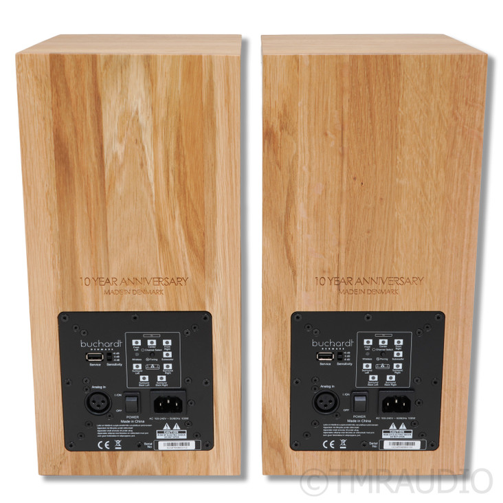 Buchardt Audio A10 Active Wireless Bookshelf Speakers; Oak Pair
