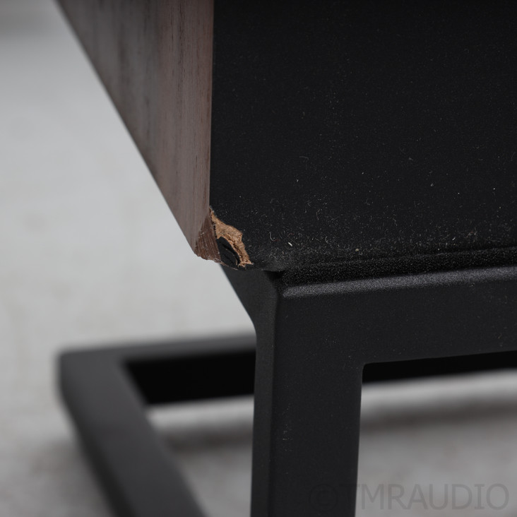 JBL James Lansing L100 Classic Bookshelf Speakers; Walnut / Blue Pair w/ Stands