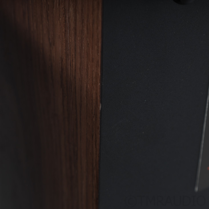 JBL James Lansing L100 Classic Bookshelf Speakers; Walnut / Blue Pair w/ Stands