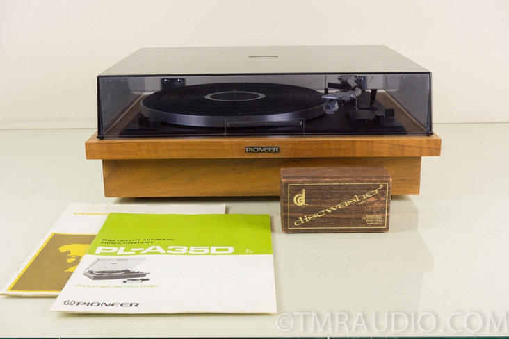 Pioneer PL-A35d Fully Automatic Vintage Turntable w/ AT92E Cart