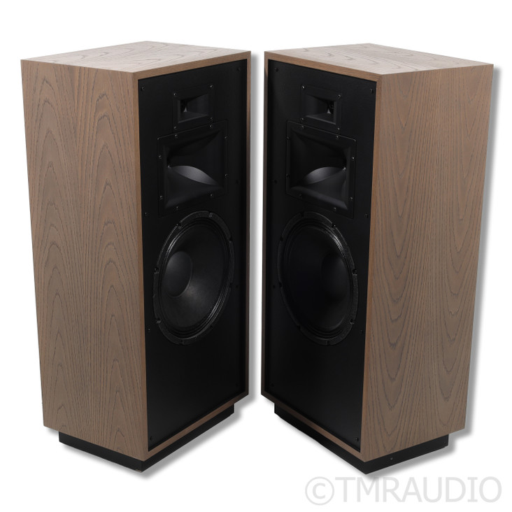 Klipsch Forte IV Floorstanding Speakers; Distressed Oak Pair