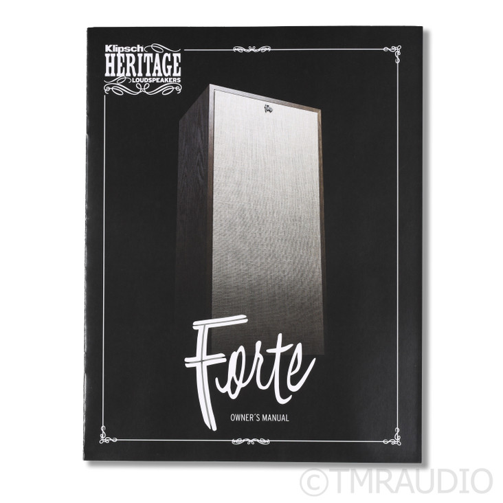 Klipsch Forte IV Floorstanding Speakers; Distressed Oak Pair