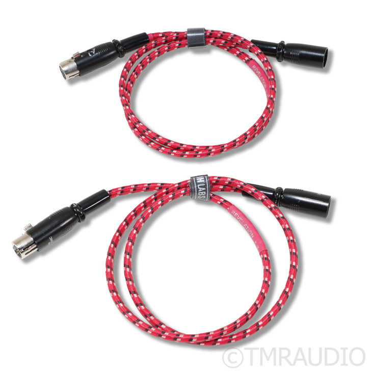 DH Labs Silver Sonic Revelation XLR Cables; 1m Pair Balanced Interconnects