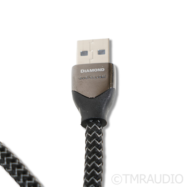 AudioQuest Diamond USB Cable; 0.75m Single Digital Interconnect; USB A to B 