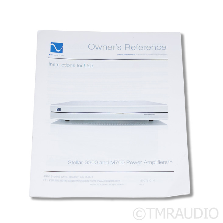 PS Audio Stellar S300 Stereo Power Amplifier