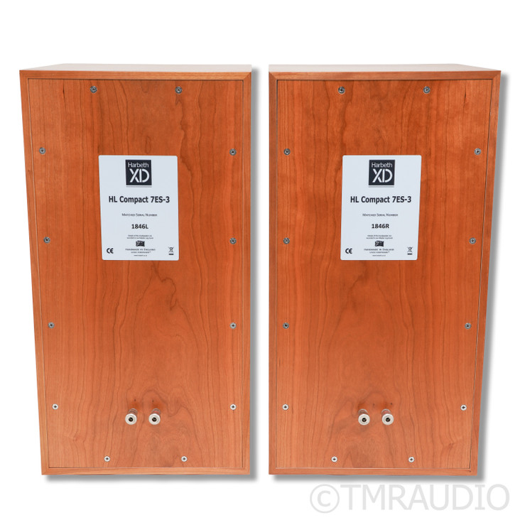  Harbeth HL Compact 7ES-3 XD Bookshelf Speakers; Cherry Pair