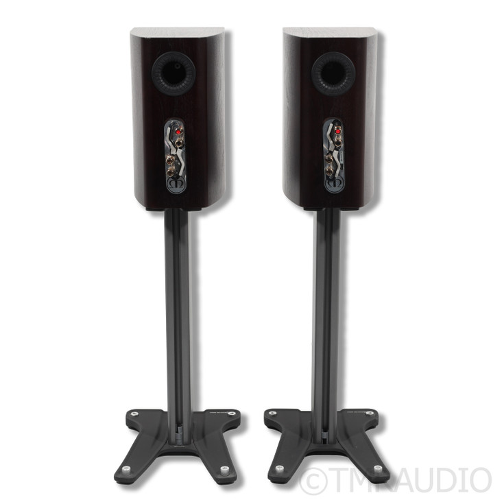 Monitor Audio Gold GX 100 Bookshelf Speakers; Dark Walnut Pair w/ Stands